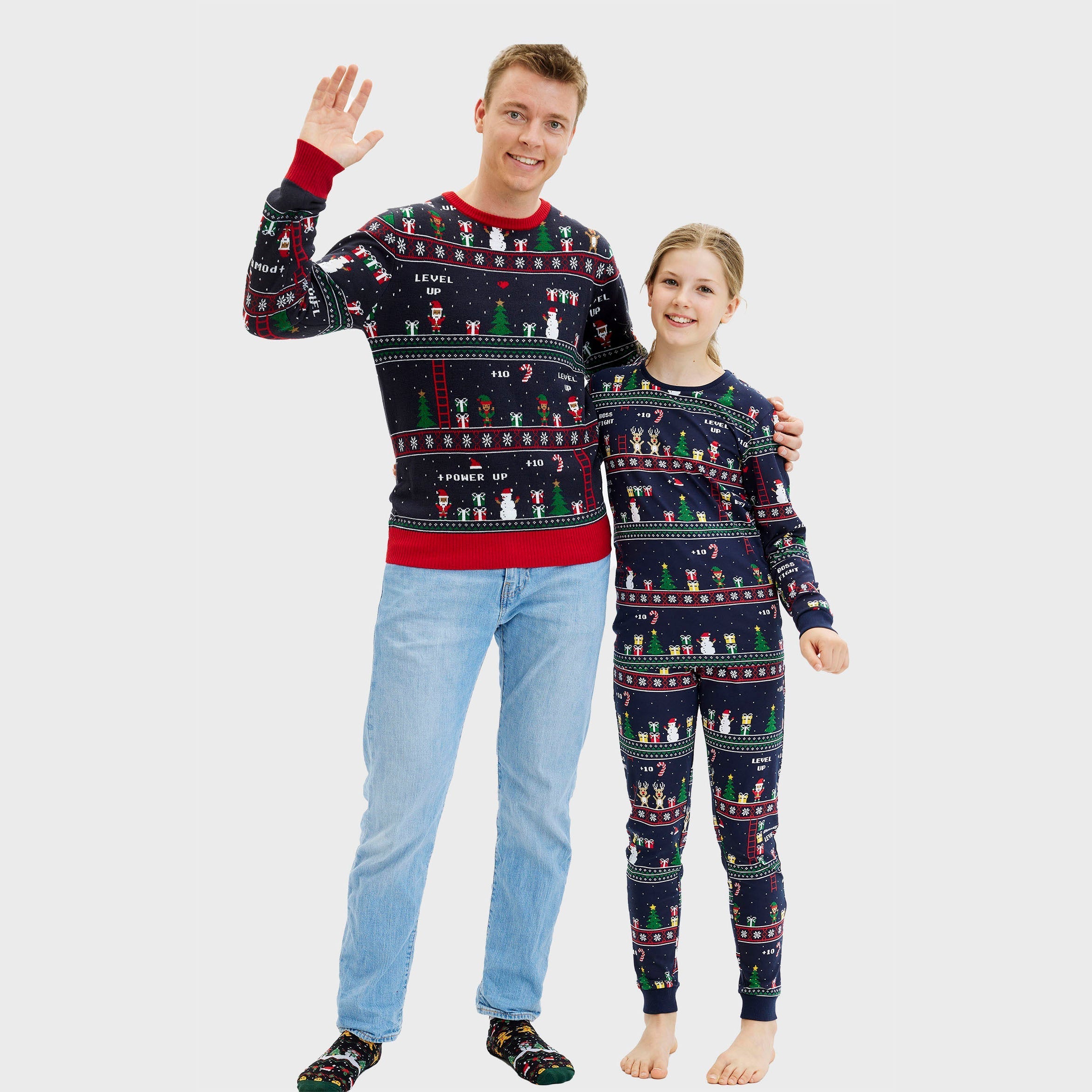 Vintage gamer Weihnachtspullover - Damen